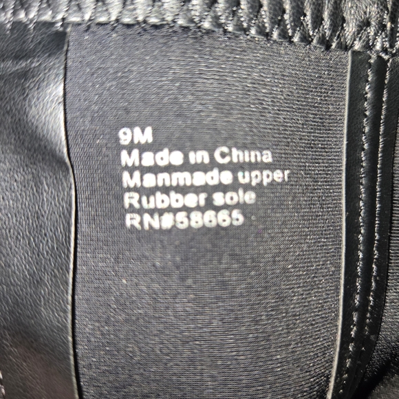 Abound Sleek Black Heeled Boots - Picture 3 of 4